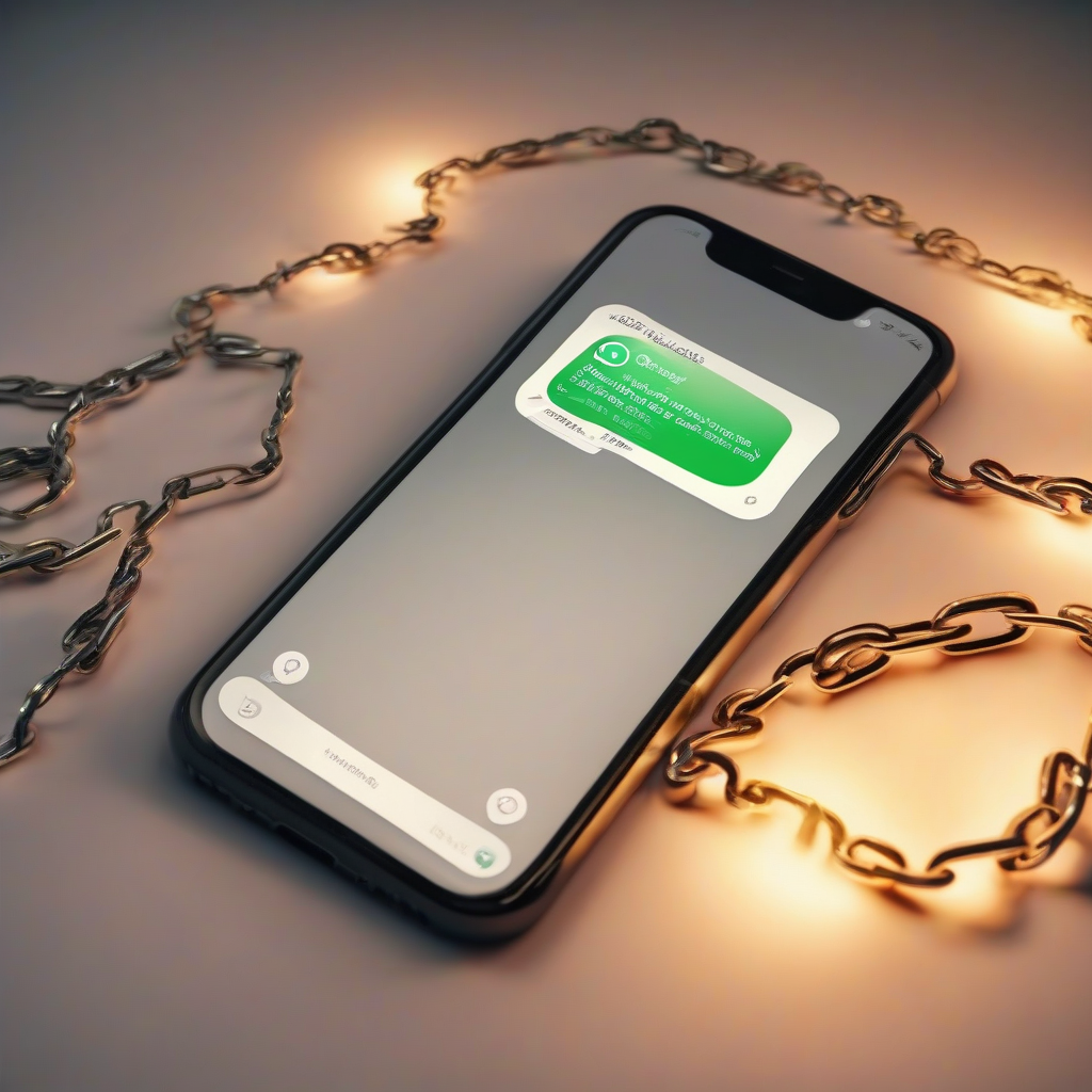 Phone screen showing forwarded message at 9:17